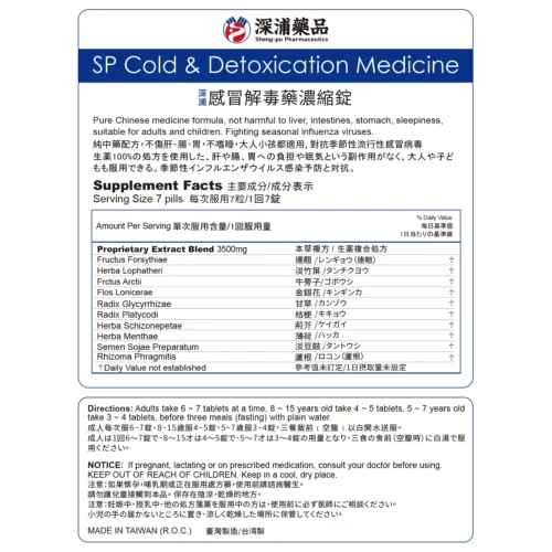 SP Cold & Detoxication Medicine - Image 2